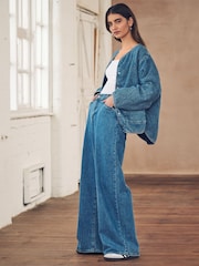 Levi's® Mid Blue 94 Baggy Wide Leg 100% Cotton Jeans - Image 2 of 10