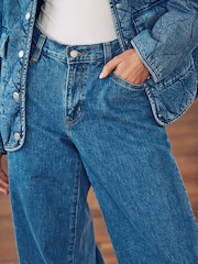 Levi's® Mid Blue 94 Baggy Wide Leg 100% Cotton Jeans - Image 8 of 10