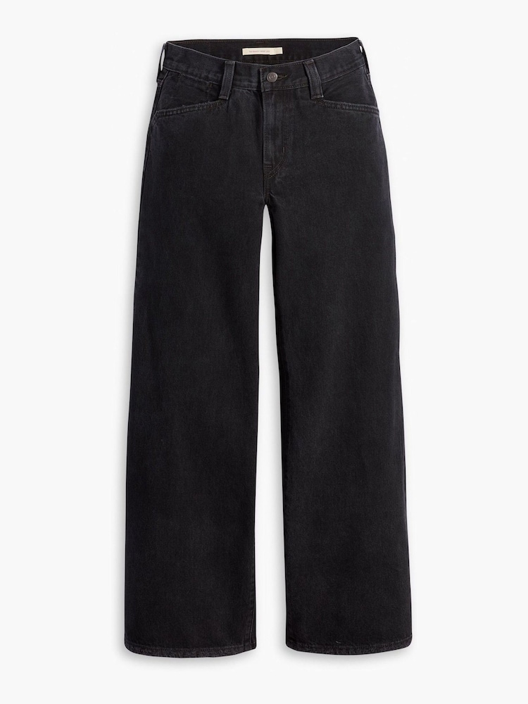 Levi's® Black 94 Baggy Wide Leg 100% Cotton Jeans - Image 4 of 4