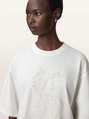 AllSaints White Reflex Amelie T-Shirt - Image 4 of 6