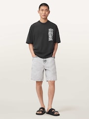 AllSaints Black Repeat Short Sleeve Crew Neck T-Shirt - Image 2 of 7