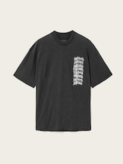 AllSaints Black Repeat Short Sleeve Crew Neck T-Shirt - Image 7 of 7