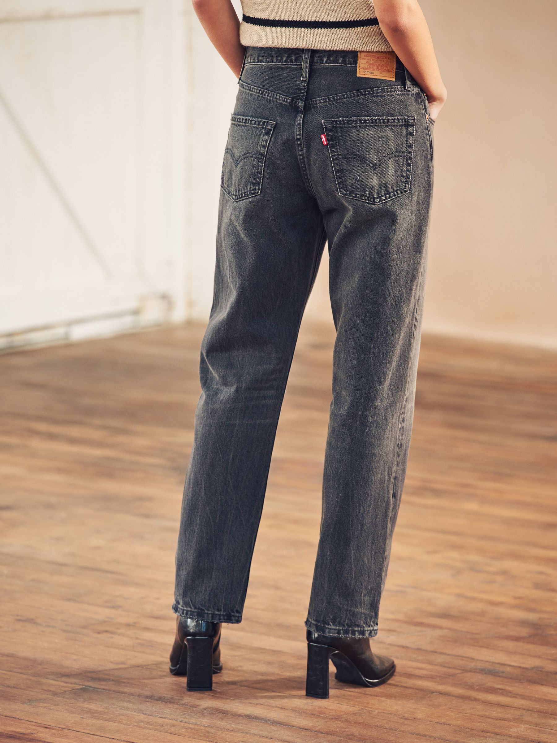 Buy Levi s Black 501 90 s 100 Cotton Jeans from Next Germany