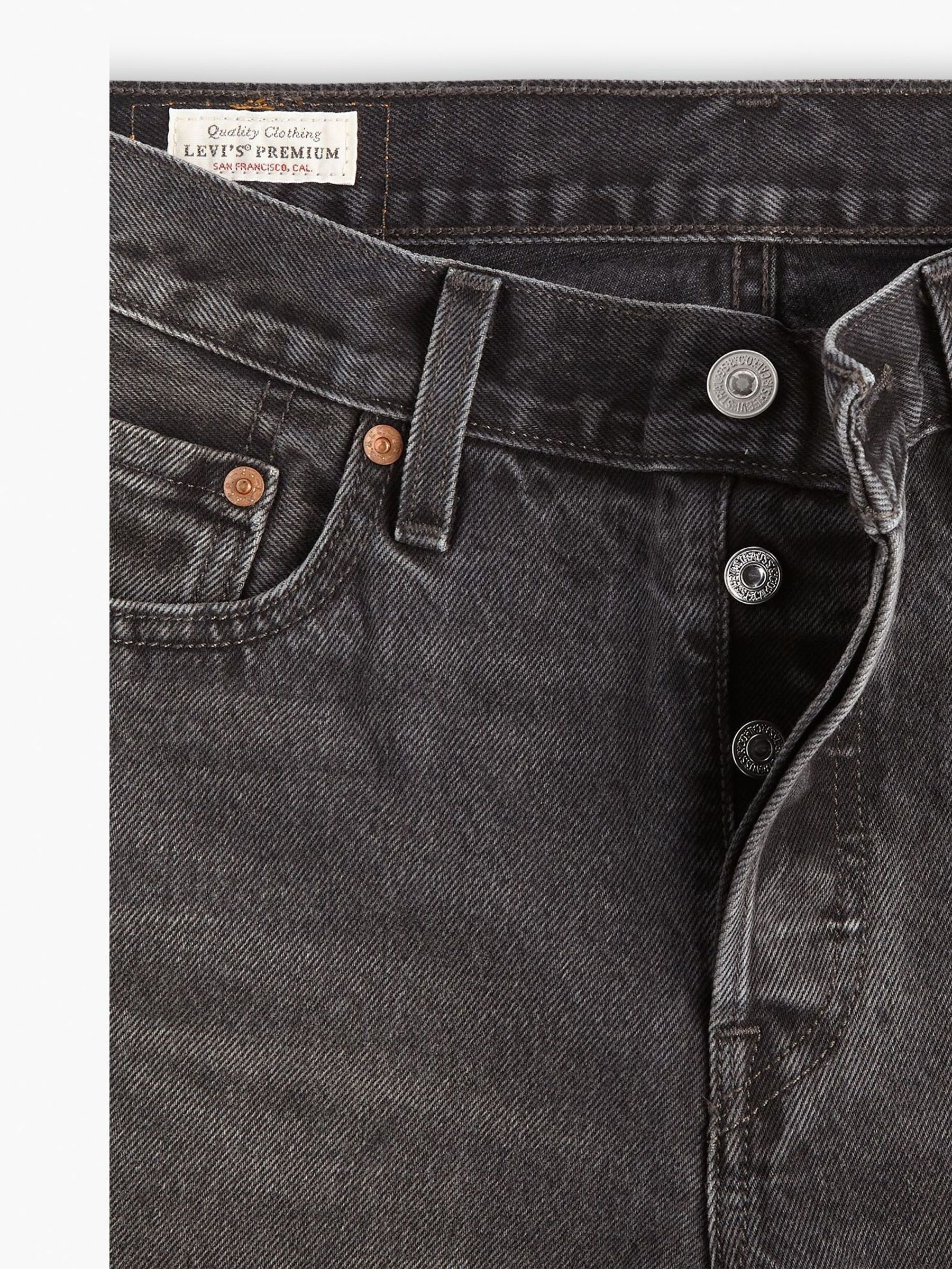 Levi's black 501 jeans discount