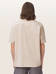 AllSaints White Hudson Short Sleeve Shirt - Image 4 of 6