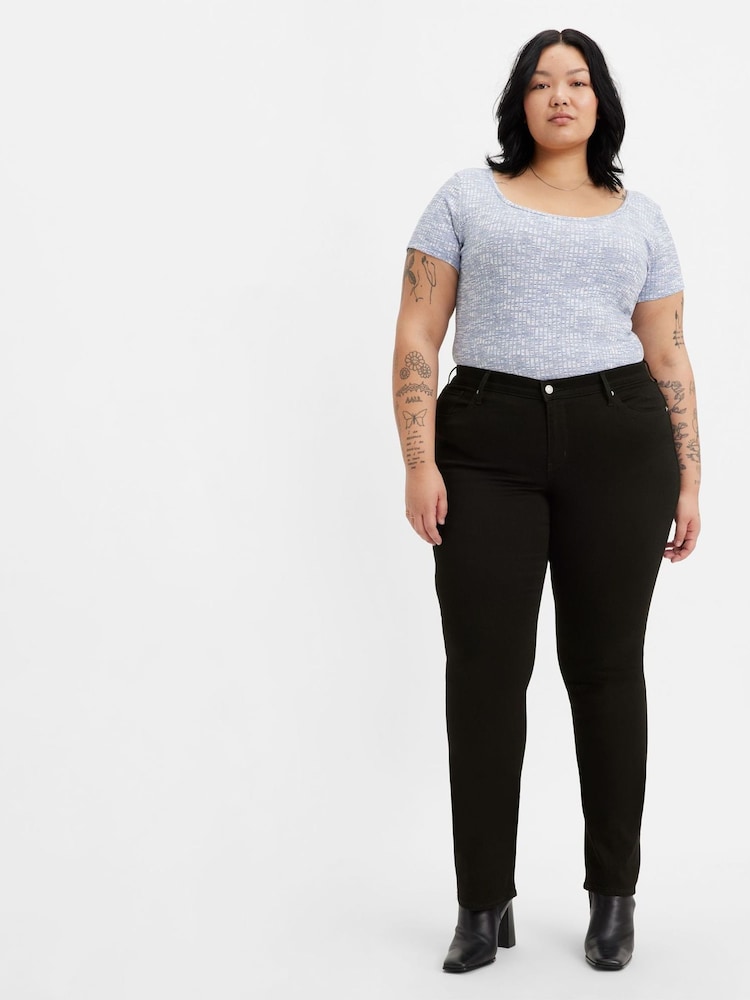 Zwart - Levi's® - 314™ - Vormgevende rechte jeans - Image 1 of 1