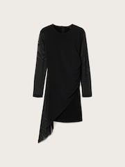 AllSaints Black Riley Mini Dress - Image 6 of 6
