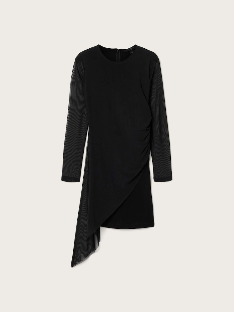 AllSaints Black Riley Mini Dress - Image 6 of 6 AllSaints Black Riley Mini Dress - Image 6 of 6