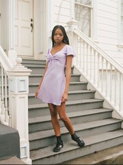 Levi's® Purple Skylar Flutter Dress - Image 1 of 8