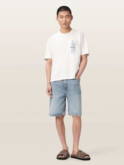 AllSaints White Ignis Short Sleeve Crew Neck T-Shirt - Image 2 of 7