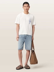AllSaints White Ignis Short Sleeve Crew Neck T-Shirt - Image 6 of 7