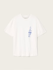 AllSaints White Ignis Short Sleeve Crew Neck T-Shirt - Image 7 of 7