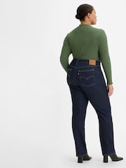 Levi's® Indigo Blue 721™ Curve High Rise Skinny Jeans - Image 3 of 6