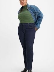 Levi's® Indigo Blue 721™ Curve High Rise Skinny Jeans - Image 5 of 6