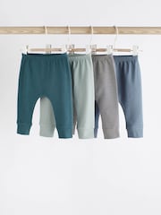 Teal Blue Baby Leggings 4 Pack (0mths-2yrs) - Image 1 of 6