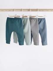 Teal Blue Baby Leggings 4 Pack (0mths-2yrs) - Image 2 of 6