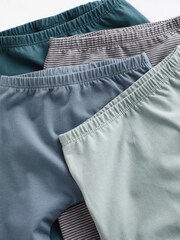 Teal Blue Baby Leggings 4 Pack (0mths-2yrs) - Image 4 of 6