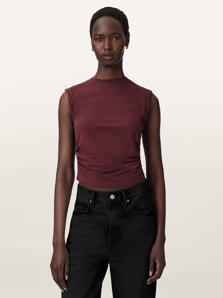 AllSaints Red West Tank - Image 1 of 8 AllSaints Red West Tank - Image 1 of 8