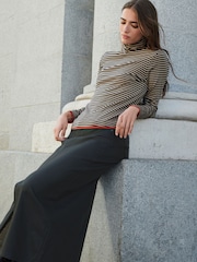 Black Coated Denim Maxi Skirt - Image 4 of 6