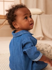 Denim Baby Utility Romper (0mths-2yrs) - Image 2 of 7
