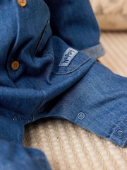 Denim Baby Utility Romper (0mths-2yrs) - Image 4 of 7