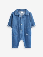 Denim Baby Utility Romper (0mths-2yrs) - Image 5 of 7