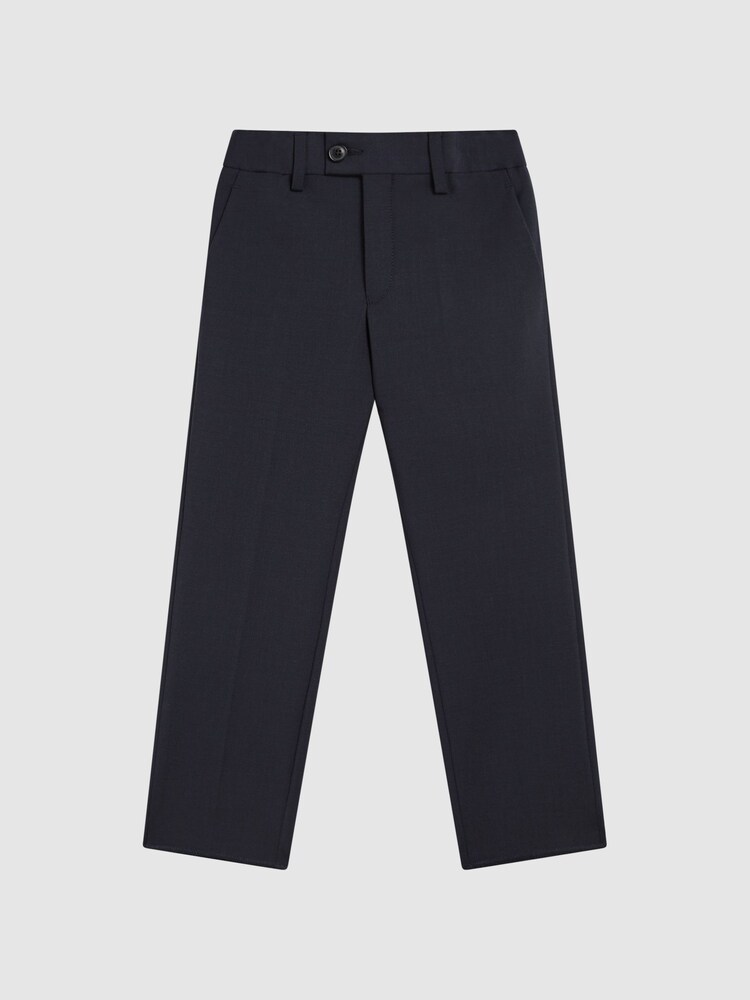 Reiss Navy Hope Senior Modern Fit Mixer Trousers - Image 2 of 6