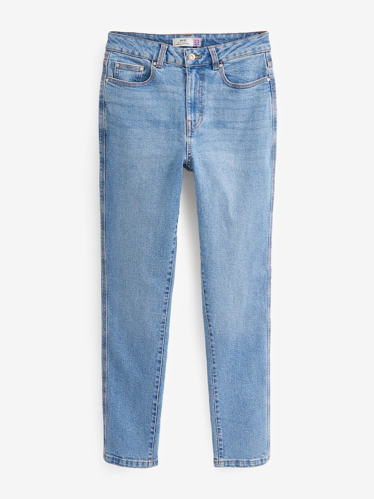 Mid Blue Mom Comfort Stretch Jeans - Image 5 of 5