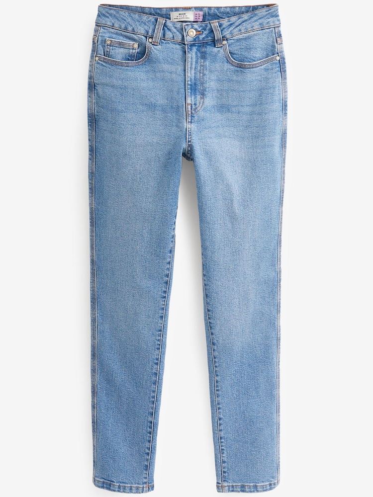 Mid Blue Mom Comfort Stretch Jeans - Image 5 of 5 Mid Blue Mom Comfort Stretch Jeans - Image 5 of 5