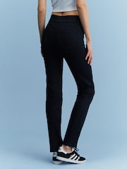 Black Super Stretch Soft Sculpt Pull-On Slim Denim Leggings - Image 4 of 6
