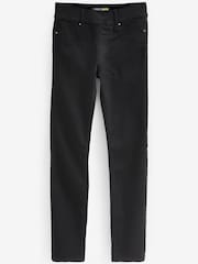 Black Super Stretch Soft Sculpt Pull-On Slim Denim Leggings - Image 6 of 6