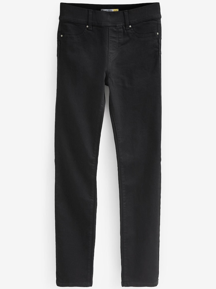Black Super Stretch Soft Sculpt Pull-On Slim Denim Leggings - Image 6 of 6 Black Super Stretch Soft Sculpt Pull-On Slim Denim Leggings - Image 6 of 6