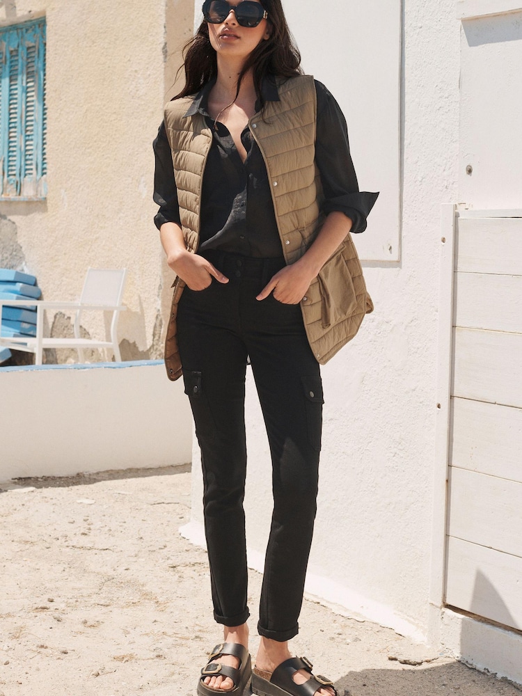 Black Lift, Slim And Shape Slim Cargo Jeans - Image 1 of 7 Black Lift, Slim And Shape Slim Cargo Jeans - Image 1 of 7