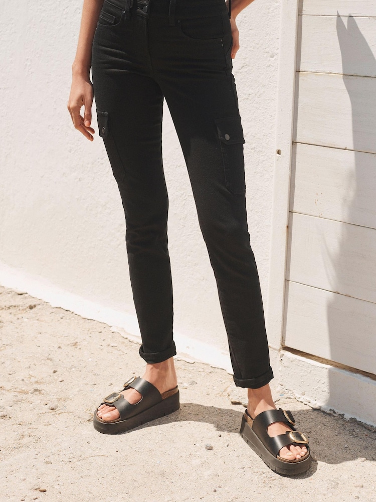 Black Lift, Slim And Shape Slim Cargo Jeans - Image 2 of 7 Black Lift, Slim And Shape Slim Cargo Jeans - Image 2 of 7