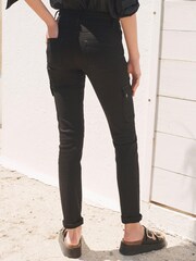 Black Lift, Slim And Shape Slim Cargo Jeans - Image 3 of 7