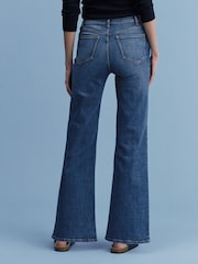 Mid Blue Wide Leg Jeans - Image 3 of 6