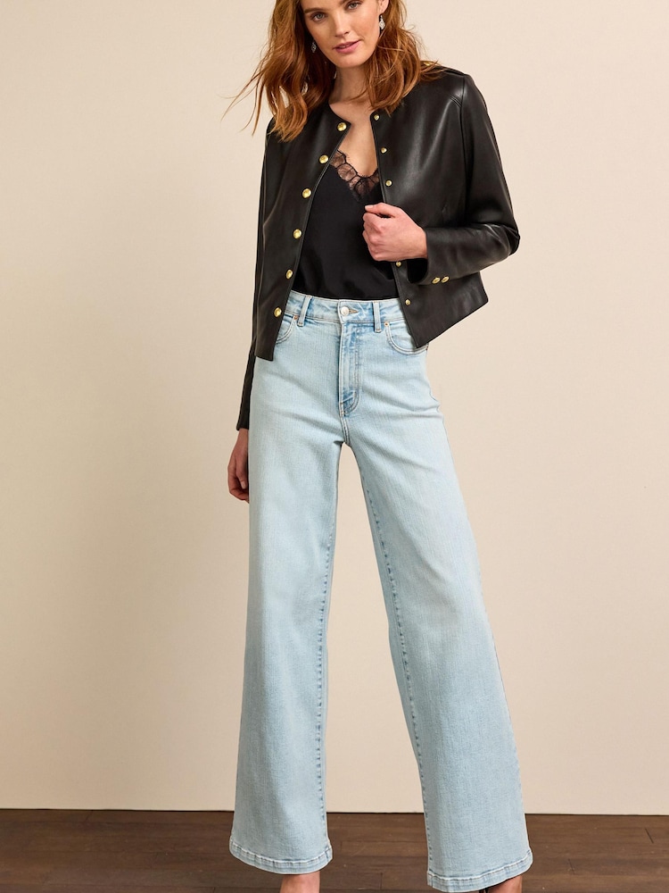 Bleach Blue Hourglass Wide Leg Jeans - Image 1 of 5