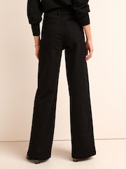 Black Hourglass Wide Leg Jeans - Image 3 of 5