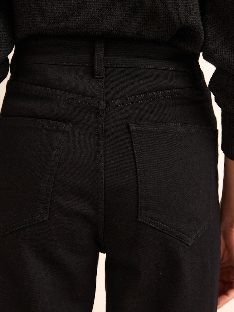 Black Hourglass Wide Leg Jeans - Image 4 of 5