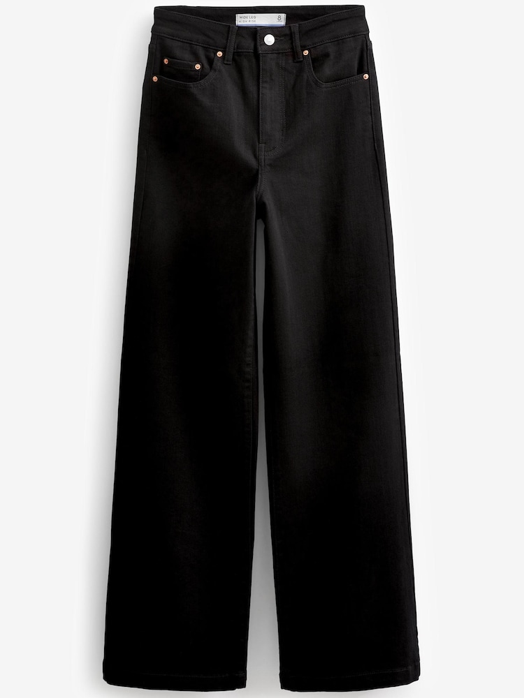 Black Hourglass Wide Leg Jeans - Image 5 of 5