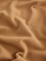 Camel Brown Regular Knitted Long Sleeve Polo Shirt - Image 7 of 7