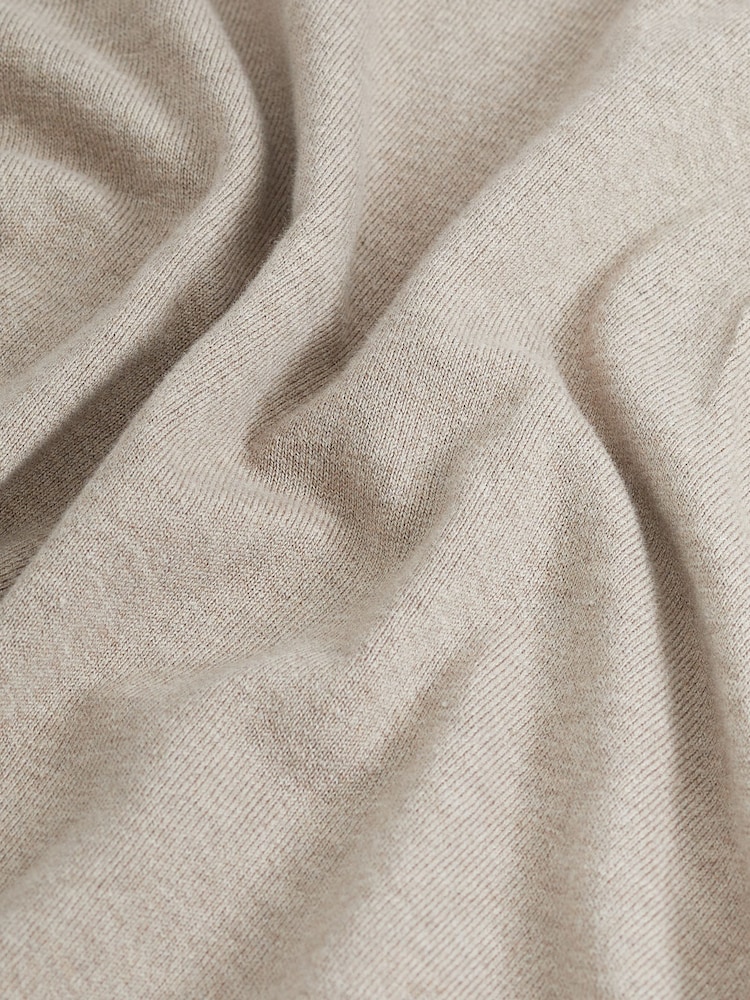 Neutral Regular Knitted Long Sleeve Polo Shirt - Image 6 of 6