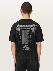 AllSaints Black Iron Tiger Short Sleeve Crew Neck T-Shirt - Image 5 of 7