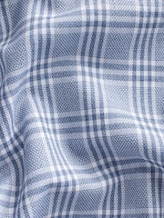 Light Blue Small Check Slim Fit Signature Shirt - Image 7 of 7