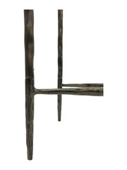 Libra Interiors Bronze Patterdale Small Glass Top Console Table - Image 4 of 4