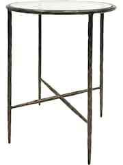 Libra Interiors Bronze Patterdale Glass Top Side Table - Image 3 of 4