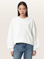 AllSaints White Reflex Lila Sweatshirt - Image 1 of 8
