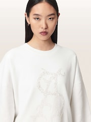 AllSaints White Reflex Lila Sweatshirt - Image 4 of 8