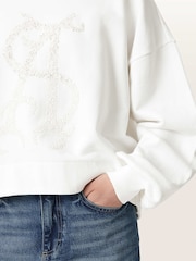 AllSaints White Reflex Lila Sweatshirt - Image 5 of 8
