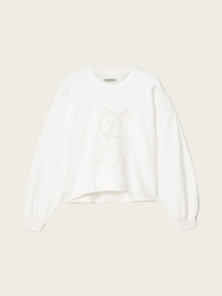 AllSaints White Reflex Lila Sweatshirt - Image 8 of 8